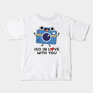 ISO In Love With You Cute Camera Pun Kids T-Shirt